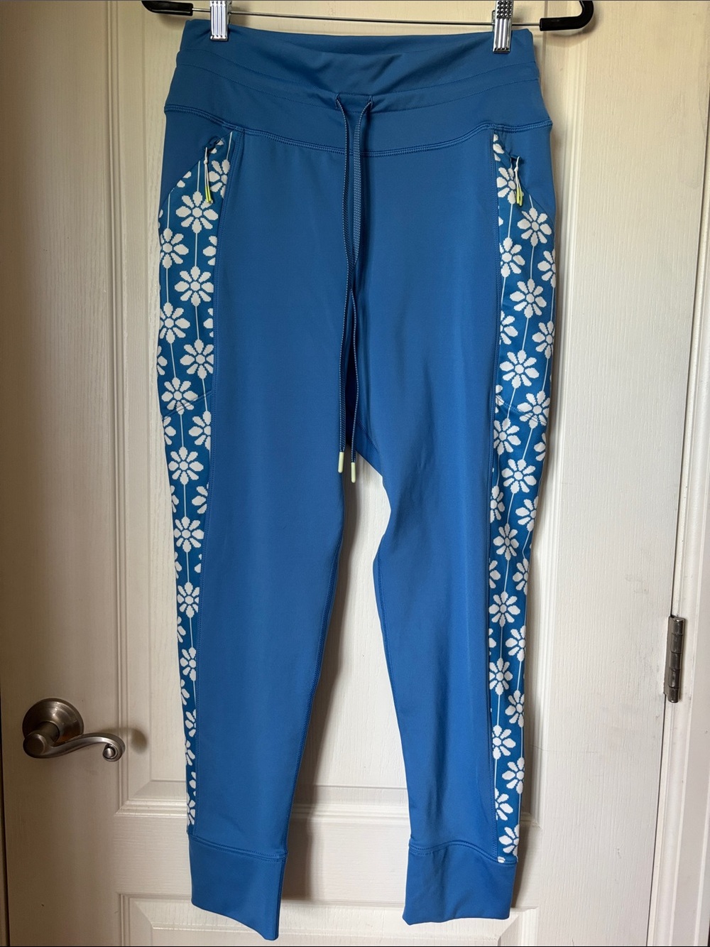Offline by Aerie Blue Floral Side Panel Leggings XL Activewear